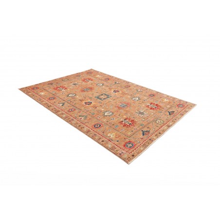 Tappeto Kazak Fine Pakistan marrone arancione 205x296
