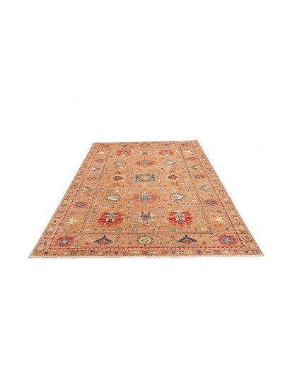 Tappeto Kazak Fine Pakistan marrone arancione 205x296