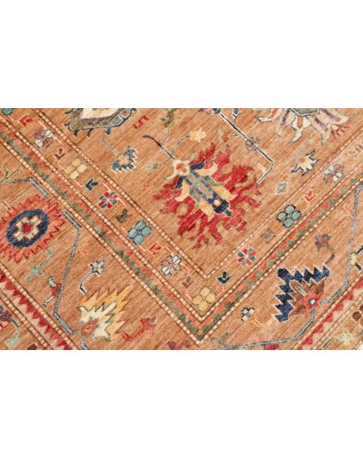 Tappeto Kazak Fine Pakistan marrone arancione 205x296