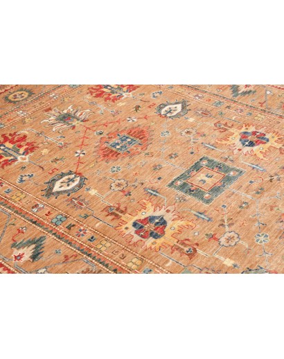 Tappeto Kazak Fine Pakistan marrone arancione 205x296