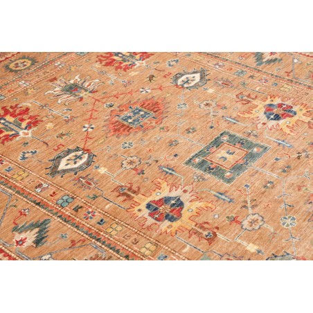 Tappeto Kazak Fine Pakistan marrone arancione 205x296
