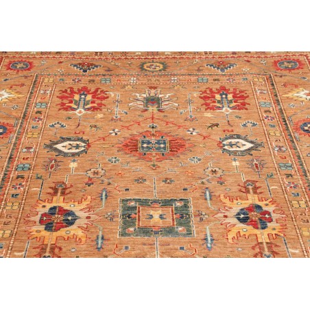 Tappeto Kazak Fine Pakistan marrone arancione 205x296