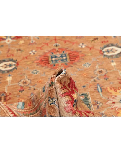 Tappeto Kazak Fine Pakistan marrone arancione 205x296