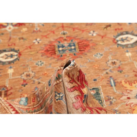 Tappeto Kazak Fine Pakistan marrone arancione 205x296