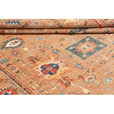 Tappeto Kazak Fine Pakistan marrone arancione 205x296