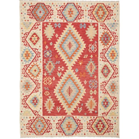 Tappeto Kilim Afghanistan beige marrone 148x203