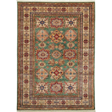 Tappeto Kazak Fine Pakistan bianco giallo 148x202