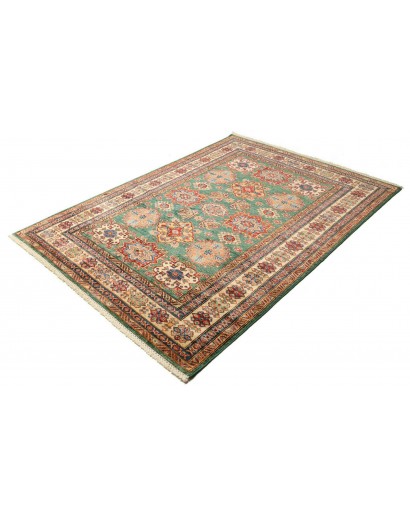 Tappeto Kazak Fine Pakistan bianco giallo 148x202