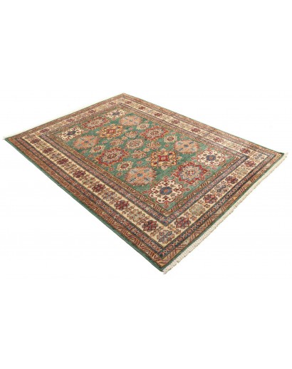 Tappeto Kazak Fine Pakistan bianco giallo 148x202