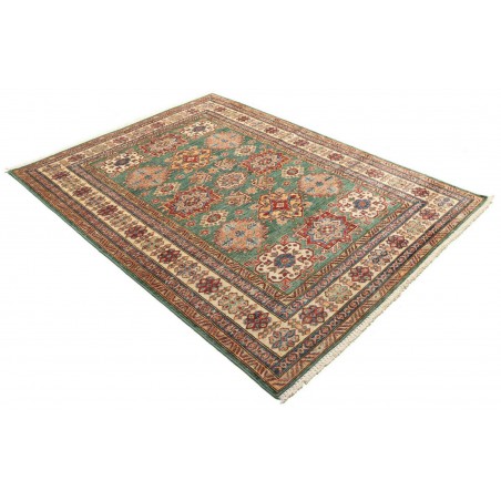Tappeto Kazak Fine Pakistan bianco giallo 148x202