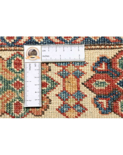 Tappeto Kazak Fine Pakistan bianco giallo 148x202