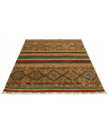 Tappeto Samarkand Pakistan marrone grigio 148x190