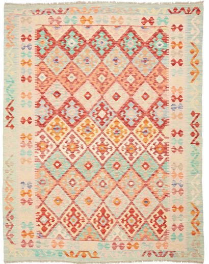 Tappeto Kilim Afghanistan giallo 156x197