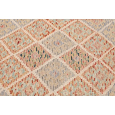 Tappeto Kilim Afghanistan beige azzurro 103x163