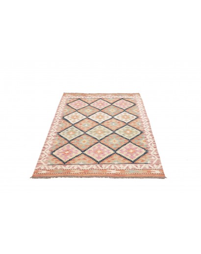 Tappeto Kilim Afghanistan marrone grigio 101x149