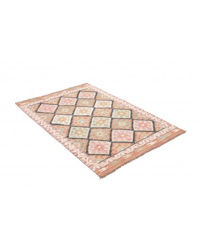 Tappeto Kilim Afghanistan marrone grigio 101x149