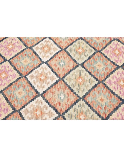 Tappeto Kilim Afghanistan marrone grigio 101x149