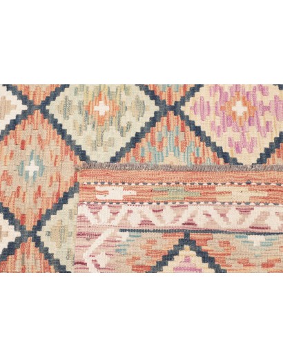 Tappeto Kilim Afghanistan marrone grigio 101x149