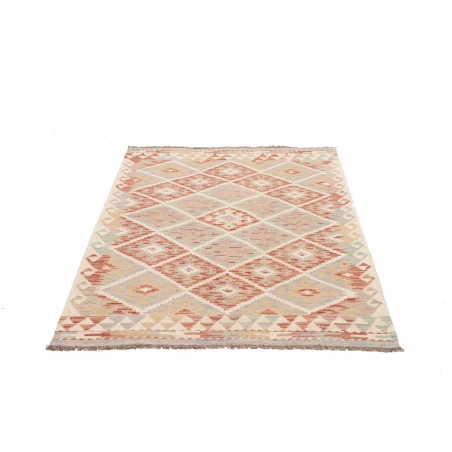 Tappeto Kilim Afghanistan bianco marrone 108x156