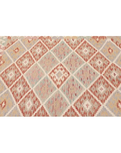 Tappeto Kilim Afghanistan bianco marrone 108x156