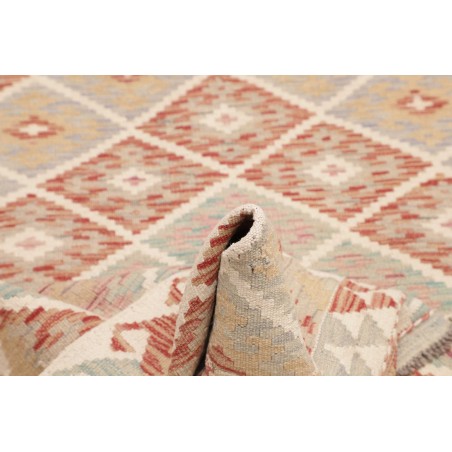 Tappeto Kilim Afghanistan bianco marrone 108x156