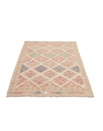 Tappeto Kilim Afghanistan marrone bianco 103x149