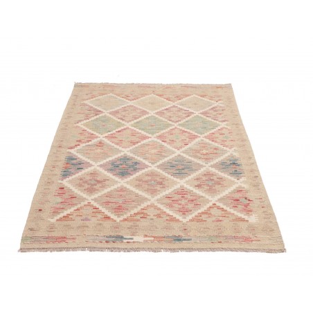 Tappeto Kilim Afghanistan marrone bianco 103x149