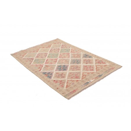 Tappeto Kilim Afghanistan marrone bianco 103x149