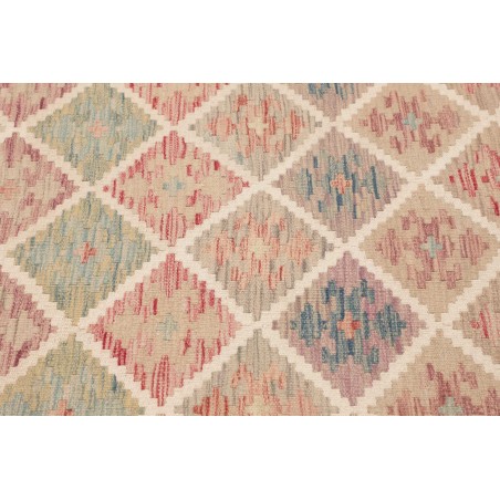 Tappeto Kilim Afghanistan marrone bianco 103x149