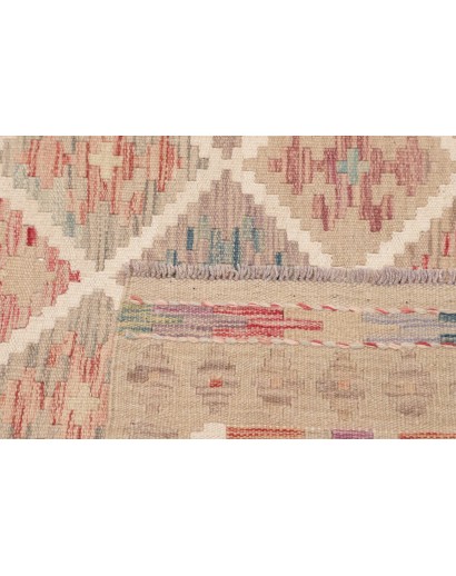 Tappeto Kilim Afghanistan marrone bianco 103x149