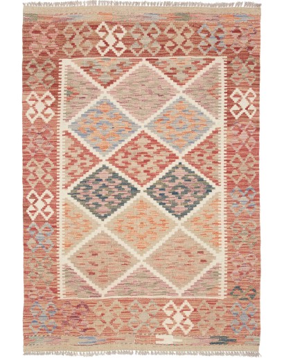 Tappeto Kilim Afghanistan marrone 102x148