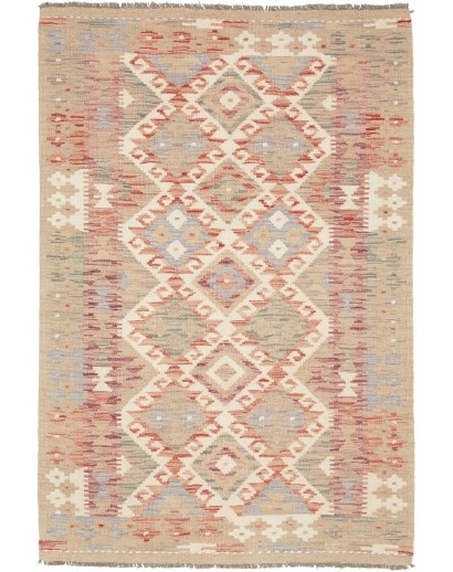 Tappeto Kilim Afghanistan marrone 102x151