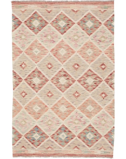 Tappeto Kilim Afghanistan marrone 100x152