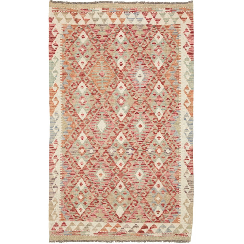 Tappeto Kilim Afghanistan marrone 100x167