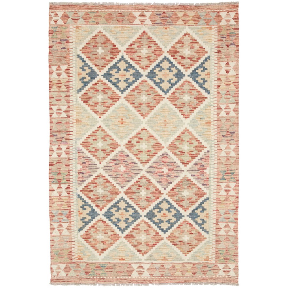 Tappeto Kilim Afghanistan beige marrone 103x152