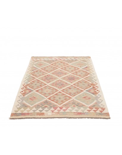 Tappeto Kilim Afghanistan beige rosso 103x152