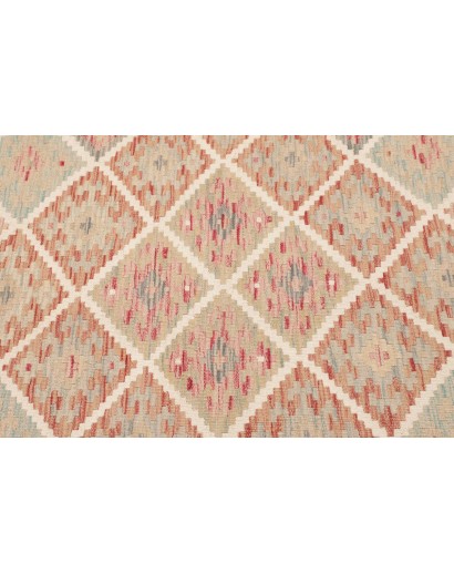 Tappeto Kilim Afghanistan beige rosso 103x152
