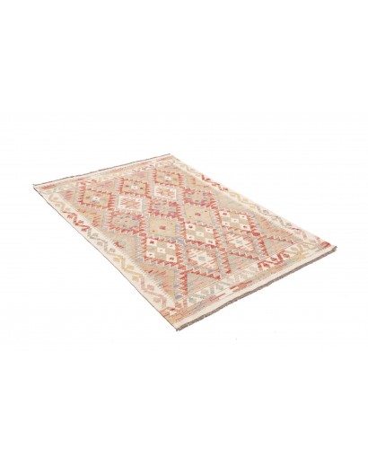 Tappeto Kilim Afghanistan beige rosso 102x145