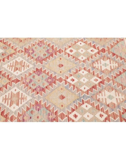 Tappeto Kilim Afghanistan beige rosso 102x145