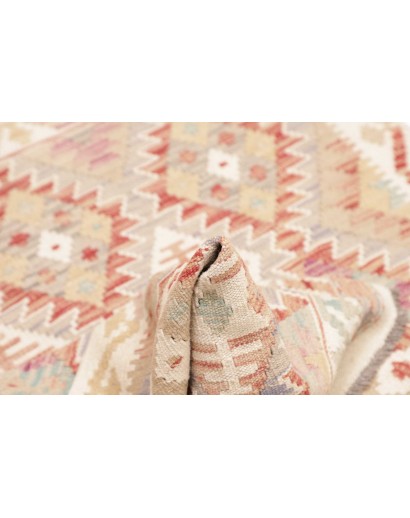 Tappeto Kilim Afghanistan beige rosso 102x145