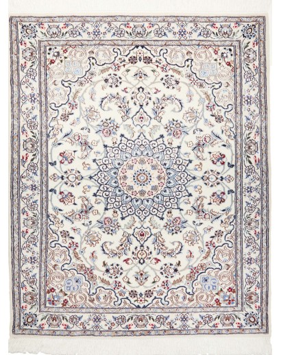 Tappeto Nain 9La Persia bianco azzurro 102x124