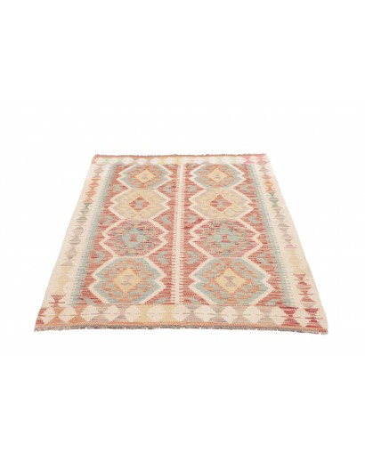 Tappeto Kilim Afghanistan beige marrone 100x141