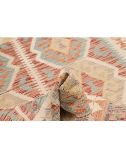 Tappeto Kilim Afghanistan beige marrone 100x141