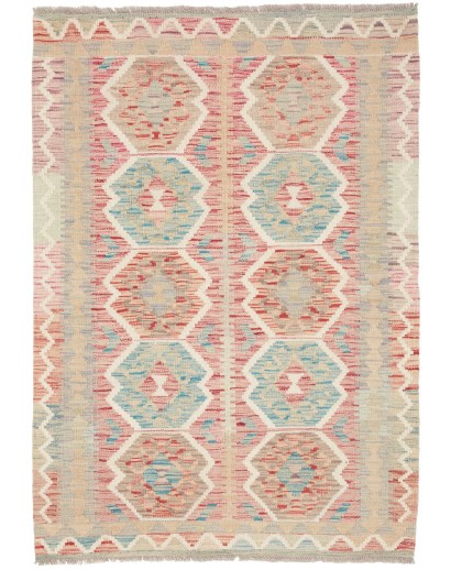 Tappeto Kilim Afghanistan beige marrone 98x138