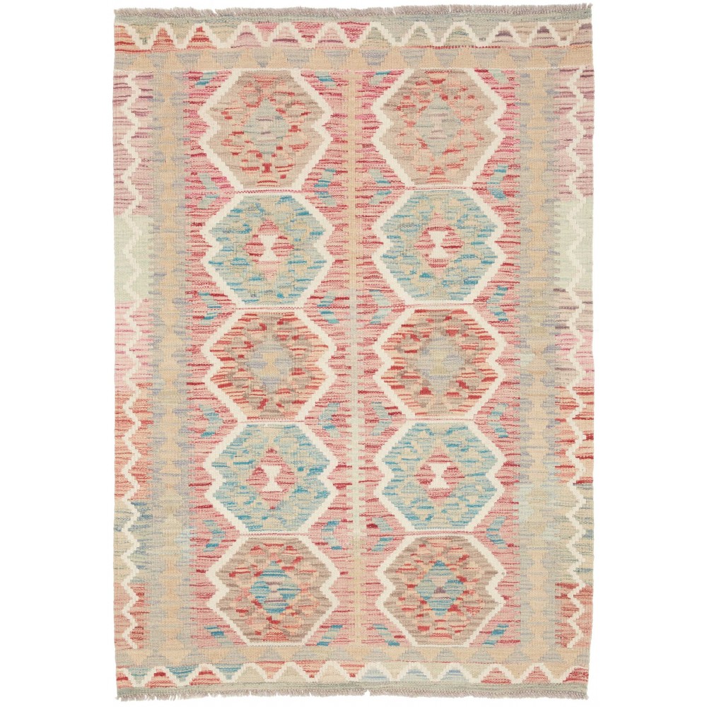 Tappeto Kilim Afghanistan beige marrone 98x138