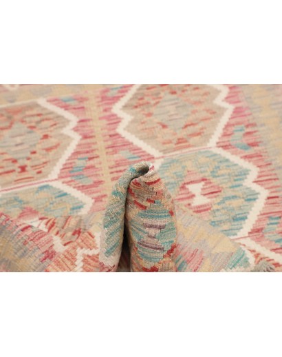 Tappeto Kilim Afghanistan beige marrone 98x138