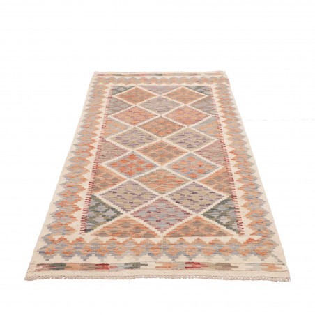 Tappeto Kilim Afghanistan marrone bianco 103x190