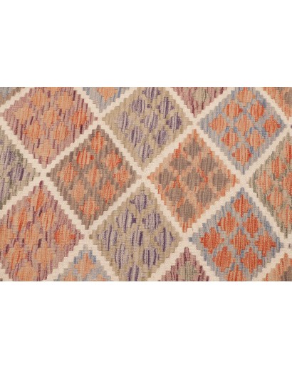 Tappeto Kilim Afghanistan marrone bianco 103x190