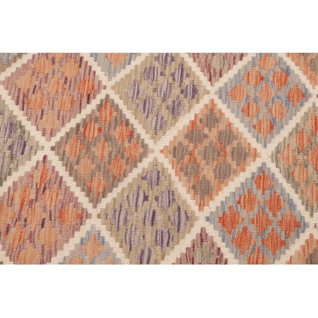 Tappeto Kilim Afghanistan marrone bianco 103x190