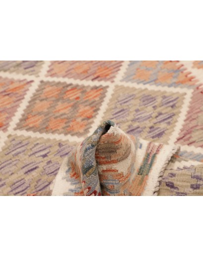 Tappeto Kilim Afghanistan marrone bianco 103x190